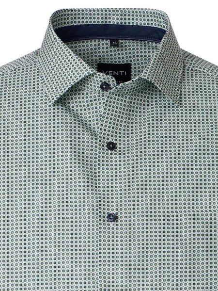 VENTI Comfort Fit Camisa Verde Kent Popeline - Vista 1