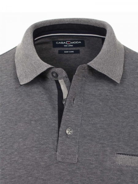CASAMODA Polo Azul oscuro Piqué - Vista 1