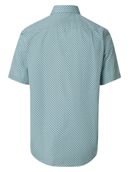 REDMOND Comfort Fit Camisa Verde Kent Print