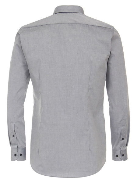 VENTI Slim Fit Camisa Gris Kent Easy Care