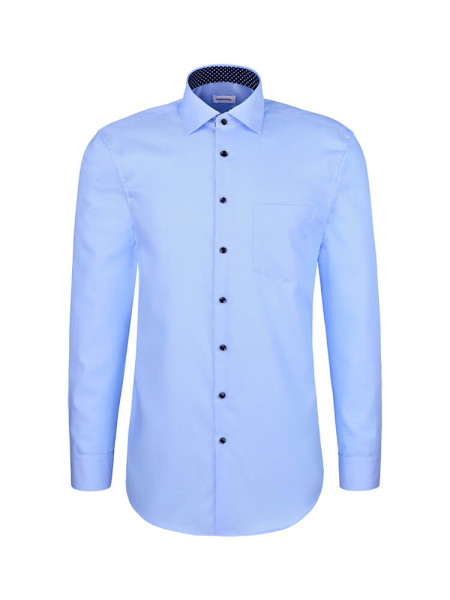 SEIDENSTICKER Regular Fit Camisa Azul claro New Kent Twill
