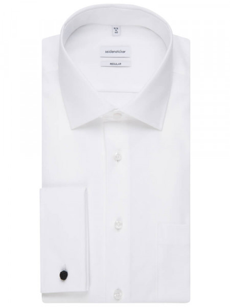 SEIDENSTICKER Regular Fit Camisa Blanco Business Kent Popeline - Vista 4