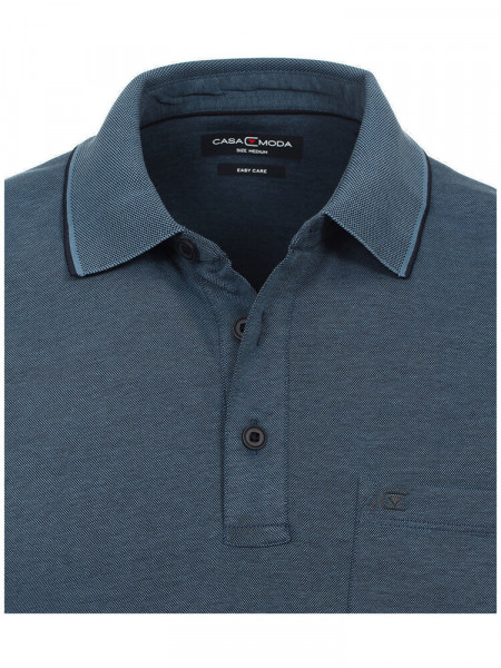 CASAMODA Polo Azul medio Piqué - Vista 1