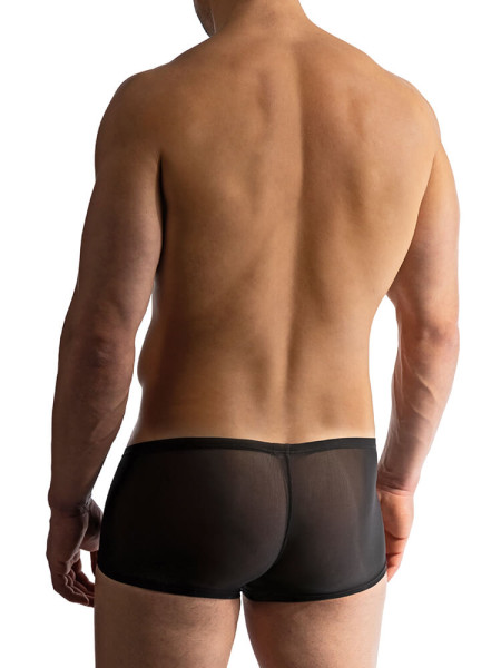 MANSTORE Regular Fit Negro Microfaser