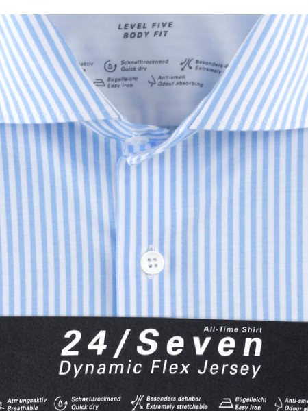 OLYMP Slim Fit Camisa Azul oscuro Kent Jersey - Vista 1