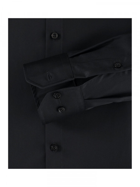 VENTI Regular Fit Camisa Negro Kent Twill - Vista 2