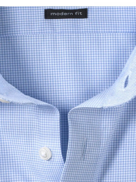 OLYMP Regular Fit Camisa Azul claro New Kent Popeline - Vista 1