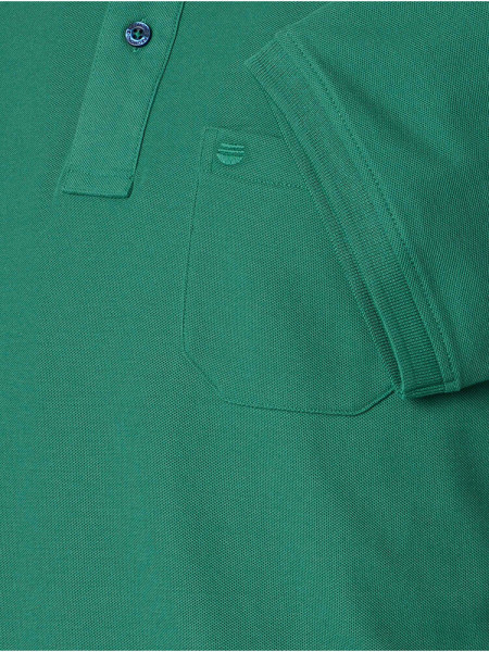 REDMOND Polo Verde oscuro Piqué - Vista 2