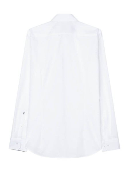 SEIDENSTICKER Slim Fit Camisa Blanco Business Kent Popeline