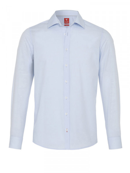 PURE Slim Fit Camisa Azul claro Kent Popeline - Vista 1