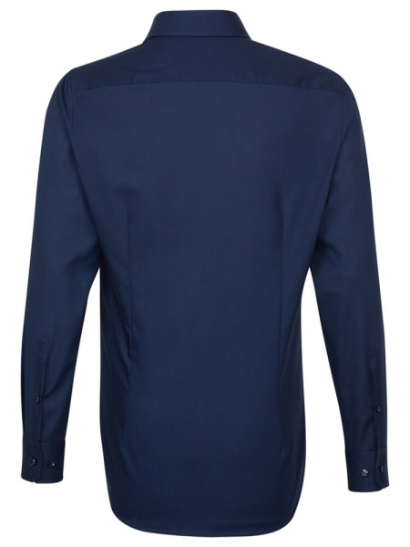 SEIDENSTICKER Tailored Fit Camisa Marina Business Kent Popeline