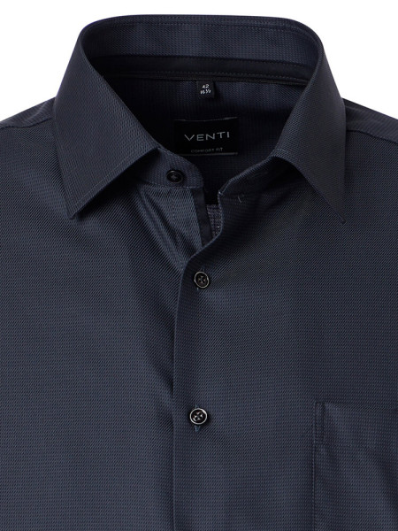 VENTI Comfort Fit Camisa Antracita Kent Struktur - Vista 1