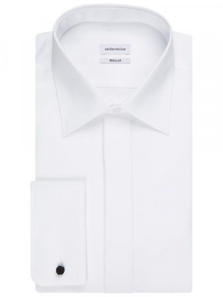 SEIDENSTICKER Regular Fit Camisa Blanco Business Kent Popeline - Vista 4