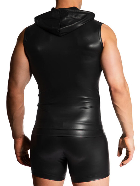 MANSTORE Regular Fit Negro Microfaser