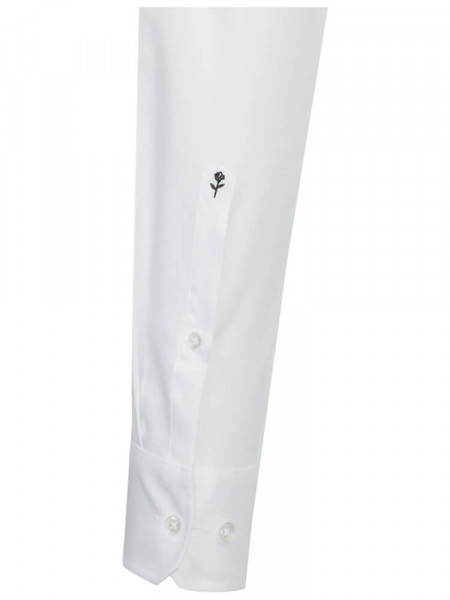SEIDENSTICKER Slim Fit Camisa Blanco Business Kent Struktur - Vista 1