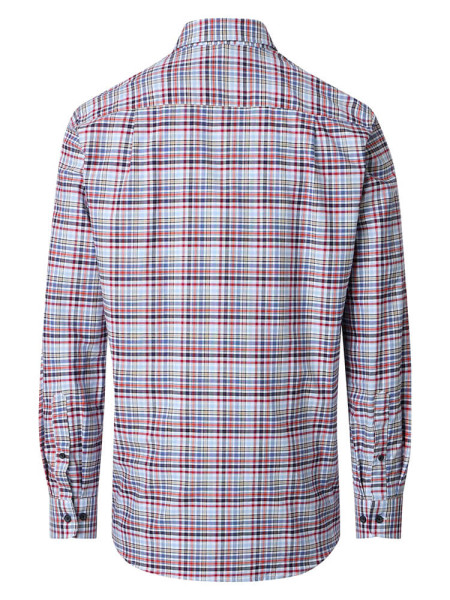 REDMOND Comfort Fit Camisa Rojo Button-Down Fein Oxford