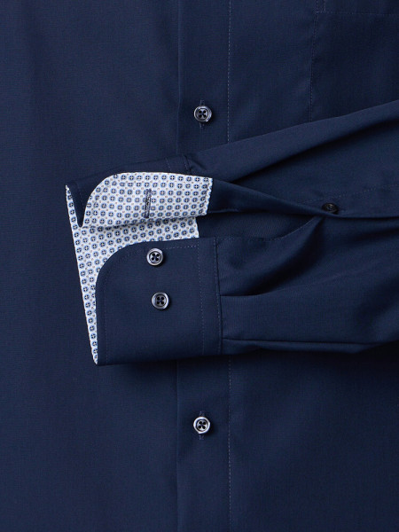 VENTI Comfort Fit Camisa Azul oscuro Kent Popeline - Vista 2