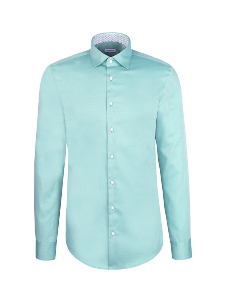 SEIDENSTICKER Slim Fit Camisa Verde New Kent Struktur