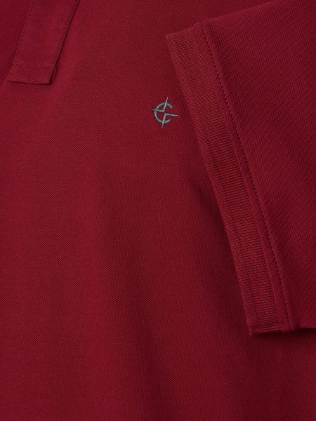 CASAMODA Polo Rojo oscuro Extrafeine Qualität - Vista 2
