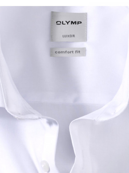 OLYMP Comfort Fit Camisa Blanco New Kent Popeline - Vista 1