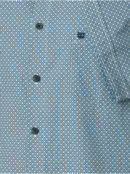 REDMOND Comfort Fit Camisa Azul claro Kent Print - Vista 2