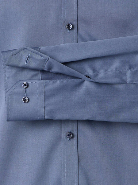 VENTI Slim Fit Camisa Azul humo Kent Popeline - Vista 2