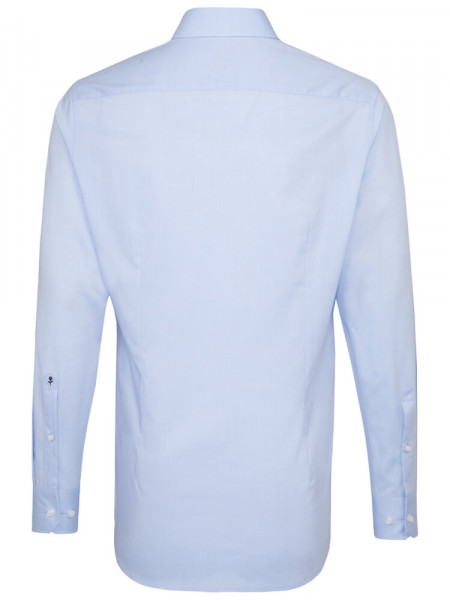 SEIDENSTICKER Slim Fit Camisa Azul claro Business Kent Popeline
