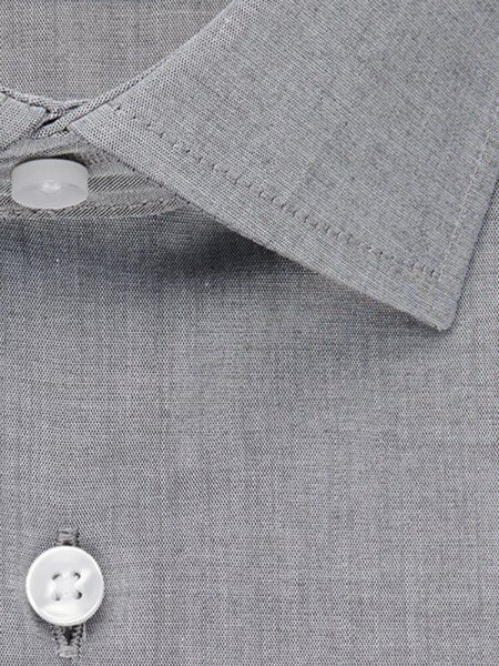 SEIDENSTICKER Slim Fit Camisa Gris Business Kent Chambray - Vista 3