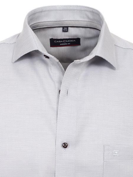 CASAMODA Regular Fit Camisa Gris claro Kent Natté - Vista 1