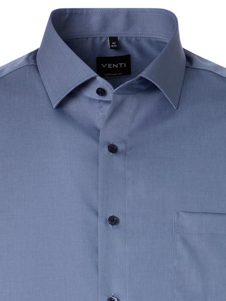 VENTI Comfort Fit Camisa Azul humo Kent Twill - Vista 1