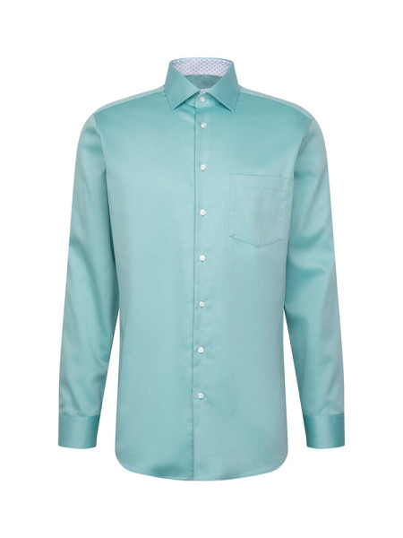 SEIDENSTICKER Regular Fit Camisa Verde New Kent Struktur
