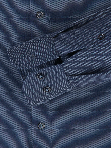 CASAMODA Regular Fit Camisa Azul oscuro Kent Natté - Vista 2