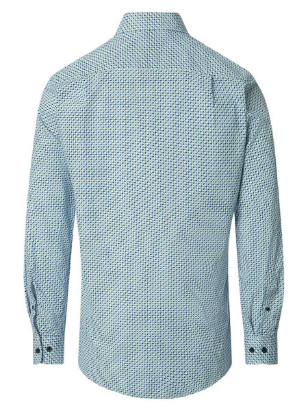 REDMOND Comfort Fit Camisa Azul claro Kent Print