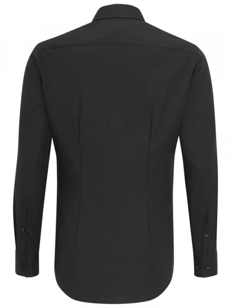 SEIDENSTICKER Extra Slim Fit Camisa Negro Business Kent Popeline