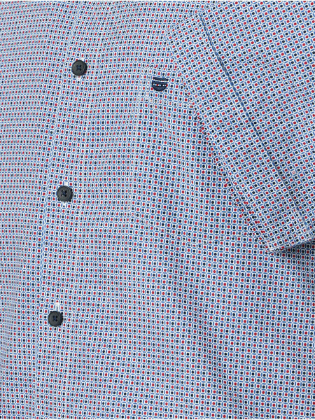 REDMOND Comfort Fit Camisa Rojo Kent Print - Vista 2