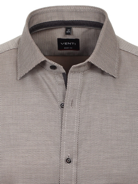 VENTI Slim Fit Camisa Marrón claro Kent Easy Care  - Vista 1