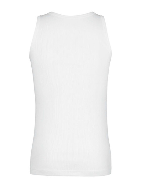 HUBER Regular Fit Blanco Doppelrippenstich