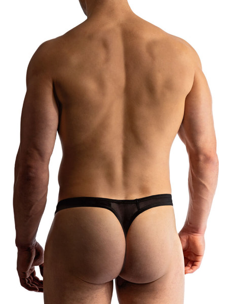 MANSTORE Regular Fit Negro Microfaser