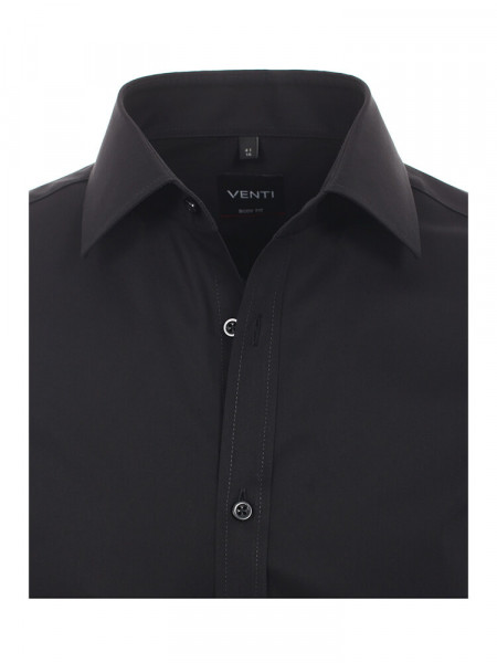 VENTI Slim Fit Camisa Negro Kent Popeline - Vista 1