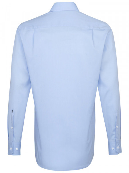 SEIDENSTICKER Regular Fit Camisa Azul claro Business Kent Fil à Fil