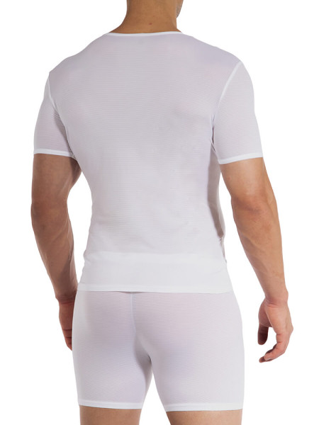 OLAF BENZ Regular Fit Blanco Microfaser