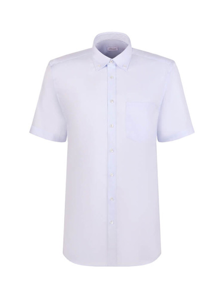 SEIDENSTICKER Regular Fit Camisa Azul claro Button-Down Struktur