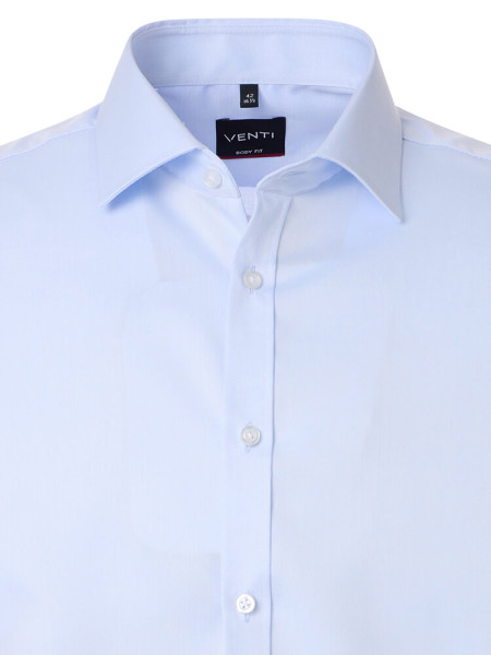 VENTI Slim Fit Camisa Azul claro Kent Popeline - Vista 1