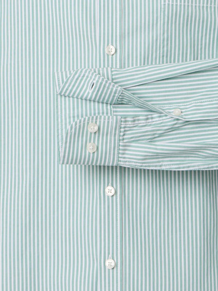CASAMODA Comfort Fit Camisa Verde Button-Down Easy Care  - Vista 2