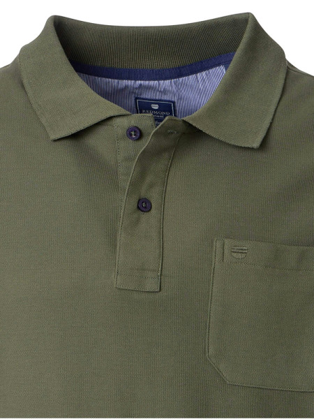REDMOND Polo Verde oscuro Piqué - Vista 1