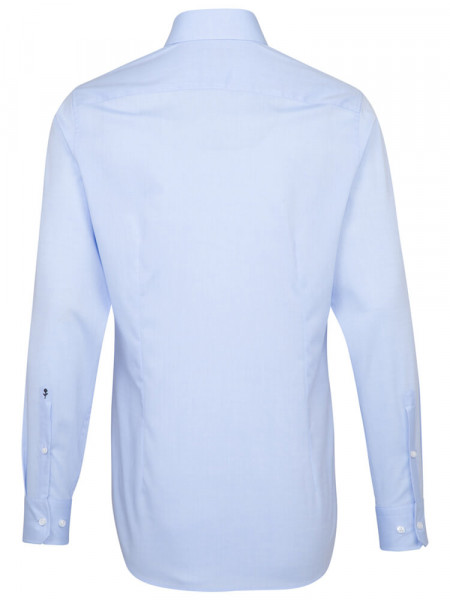 SEIDENSTICKER Tailored Fit Camisa Azul claro Business Kent Chambray