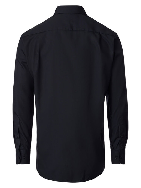 VENTI Comfort Fit Camisa Negro Kent Popeline