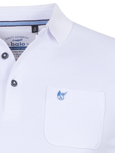 HAJO Polo Blanco Piqué - Vista 1