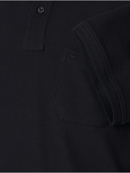REDMOND Polo Negro Piqué - Vista 2