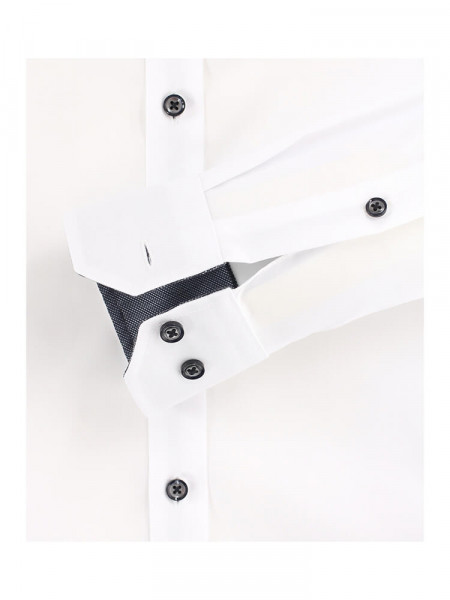 VENTI Slim Fit Camisa Blanco Kent Twill - Vista 2